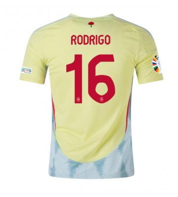 España Rodri Hernandez #16 Segunda Equipación Eurocopa 2024 Manga Corta